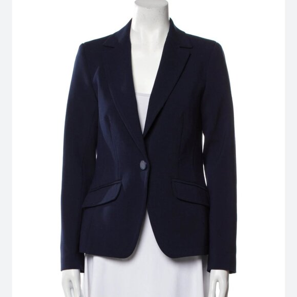 Trina Turk Navy Blazer Size 10 - Picture 1 of 4